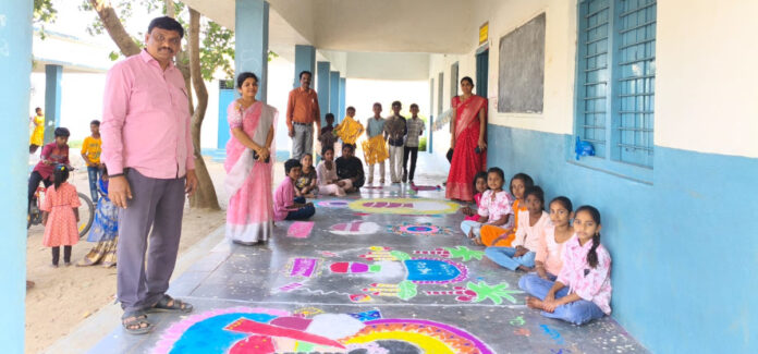 Sankranthi celebrations in primary school