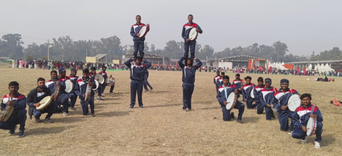 Sarajipet drum artists perform at Delhi Parade Ground