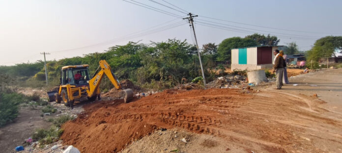 Sarpanch clears road leading to Polal