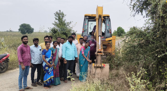 Sarpanch launches development works in Basireddypalli