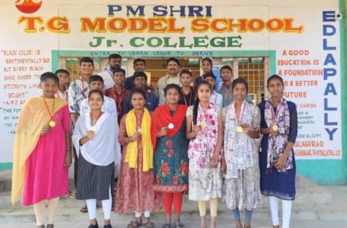 Students who won in district level games..