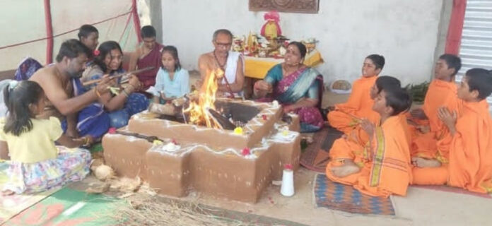 The Rajya Shyamala Yagam is completed in Tekriyal.