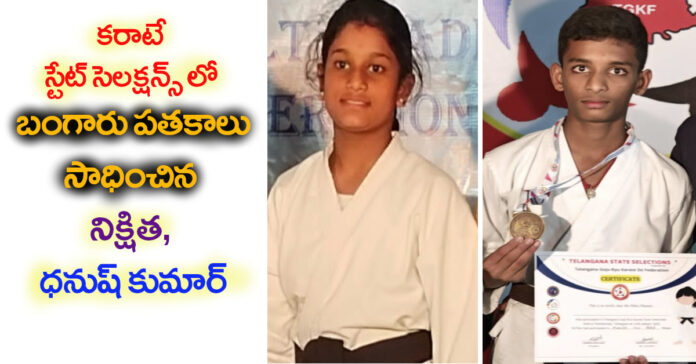 Two students win gold medals at the state level
