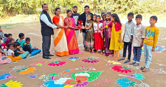 విశ్వదీప్తి పాఠశాలలో ముగ్గుల పోటీలు