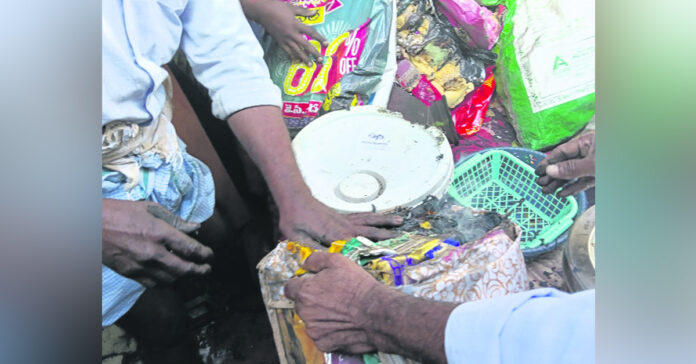Fire accident in Sangareddy district.
