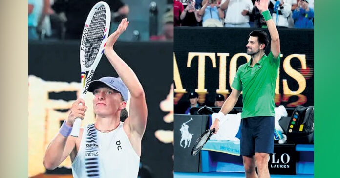 Djokovic gets off to a good start.