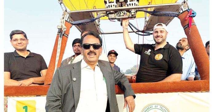 The 'Hot Air Balloon' festival was celebrated grandly.