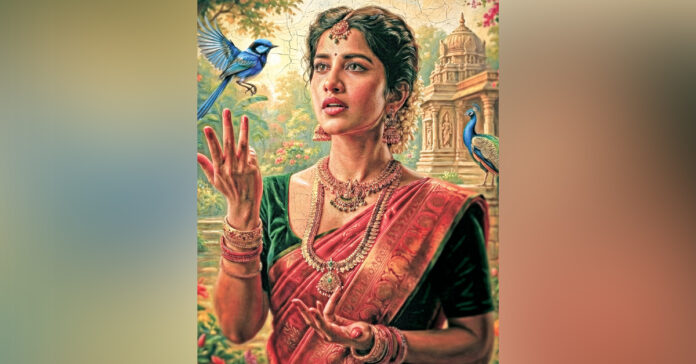 As Parvati in 'Nagabandham'...