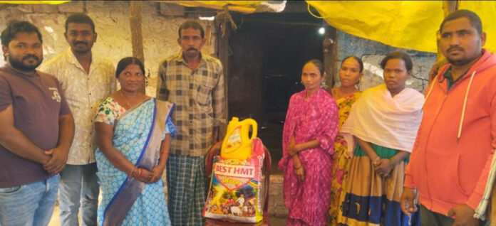 మృతుని కుటుంబానికి చేయుత.!