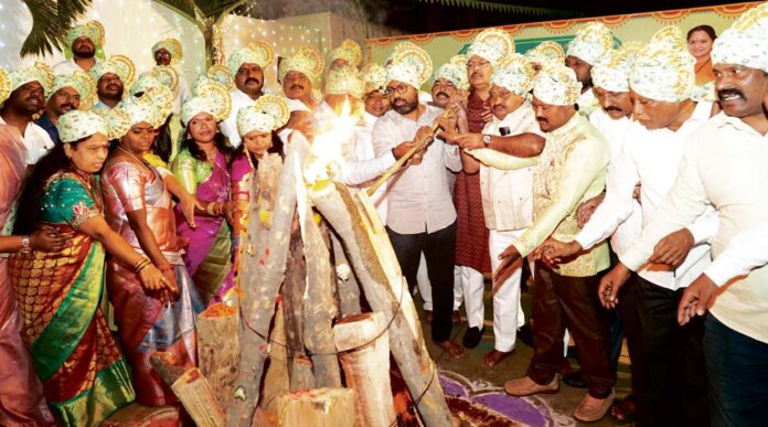 తెలంగాణ జాగృతి కార్యాలయంలో ఘనంగా భోగి సంబరాలు