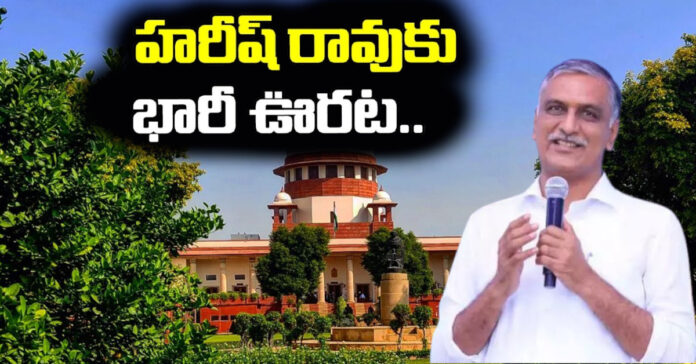 Phone tapping case..a huge relief for Harish Rao
