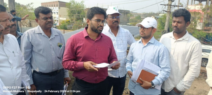 Unannounced inspection of solar panels in Kataram