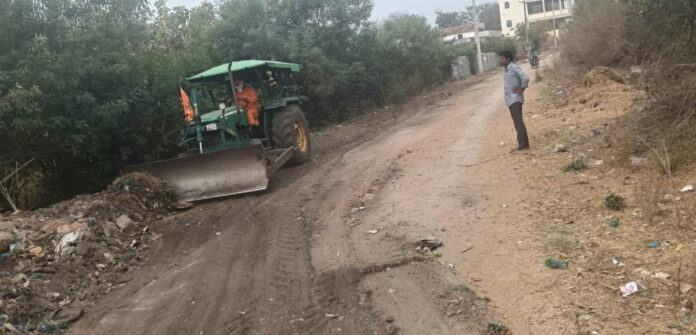 Kunta Batta Flattening Work in Basheerabad
