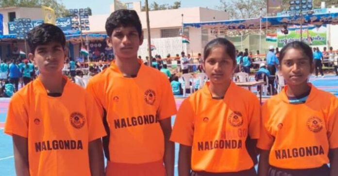 రాష్ట్ర స్థాయి కబడ్డీ పోటీలకు తిప్పర్తి విద్యార్థులు ఎంపిక