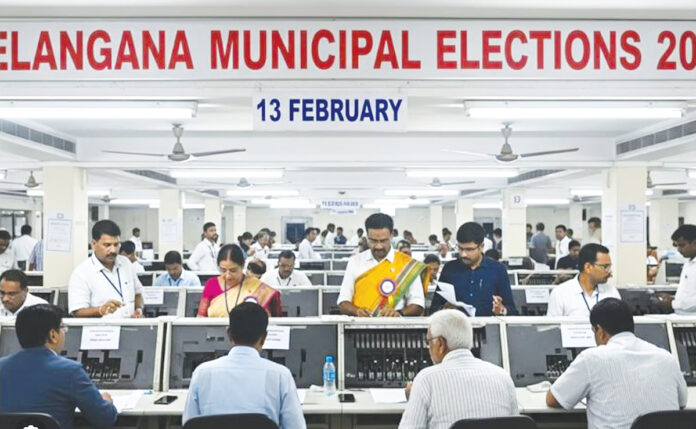 Counting of municipal votes today