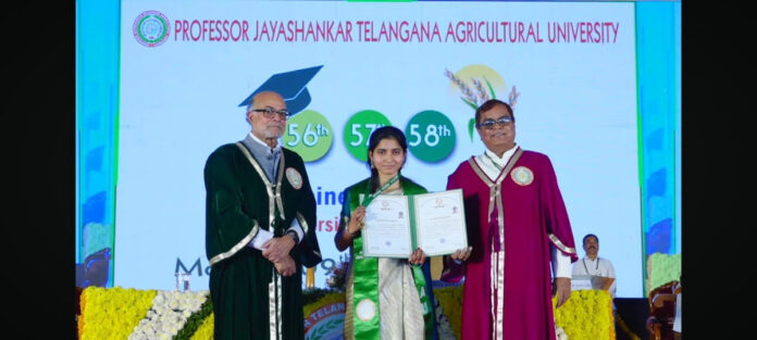 Agricultural college student wins gold medals