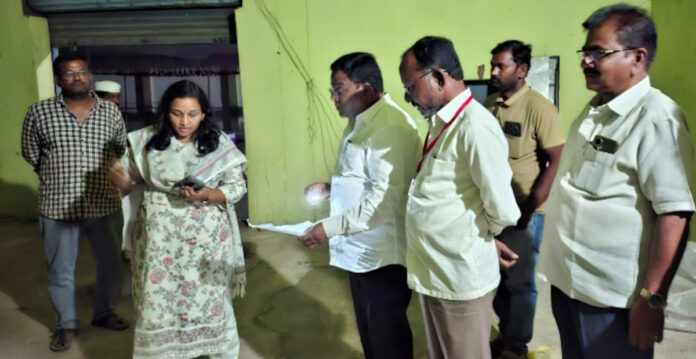 Banswada Sub-Collector inspects polling stations