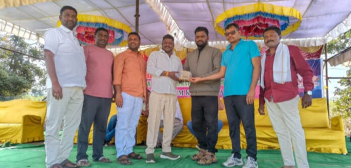 Donation for organizing state level volleyball championship