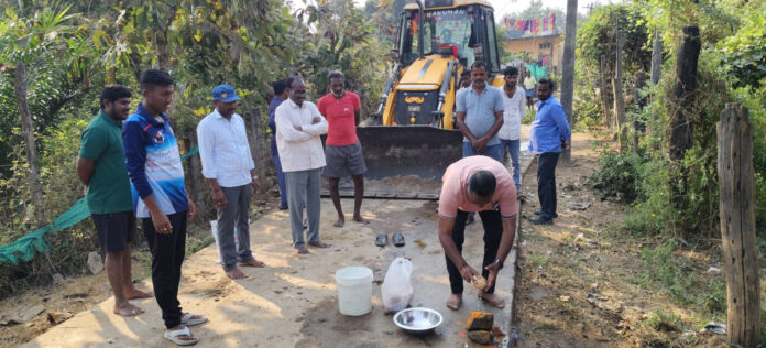 ప్రతాపగిరి గ్రామంలో డ్రైనేజ్ పనులకు శ్రీకారం