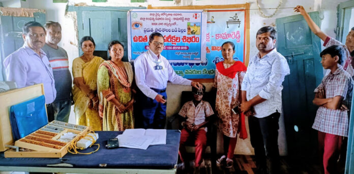Eye medical camp at school