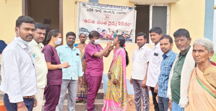 Free dental camp at Jakkalavari Gudem