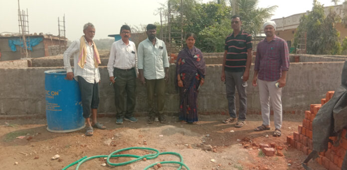 Housing AE inspects Indirammas houses in Sakhapur