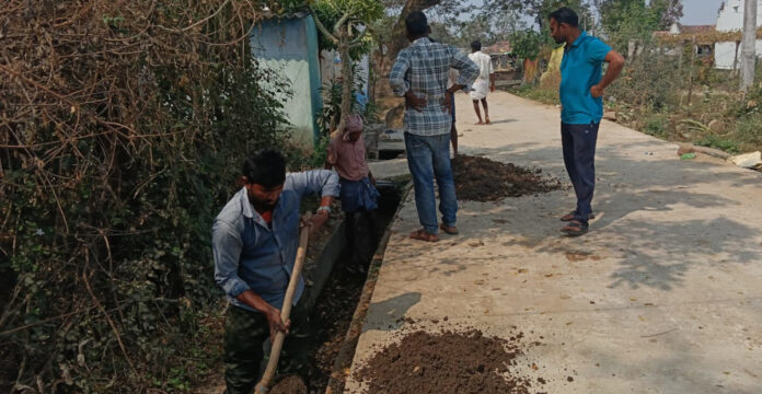Sub-sarpanch cleans roads and drainages