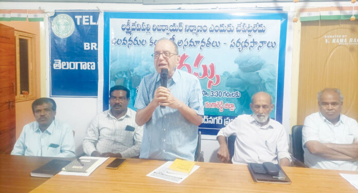 లక్ష్మిదేవిపల్లి రిజర్వాయర్ నిర్మాణంపై నిర్లక్ష్యం