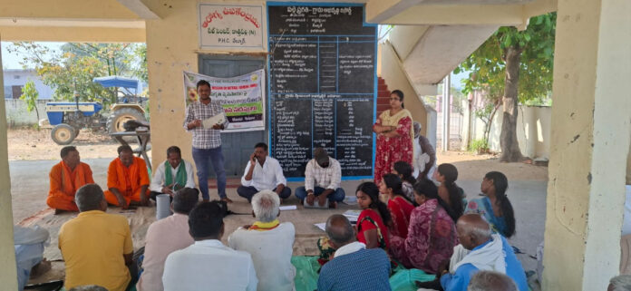 Training farmers on natural farming and organic cultivation
