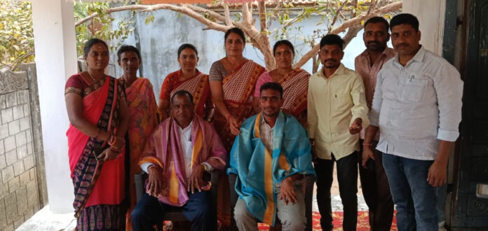 Sarpanch and Deputy Sarpanch felicitated by Angan teachers