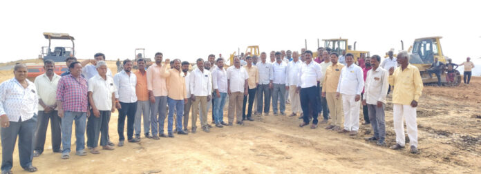 Baswapur reservoir construction work halted..