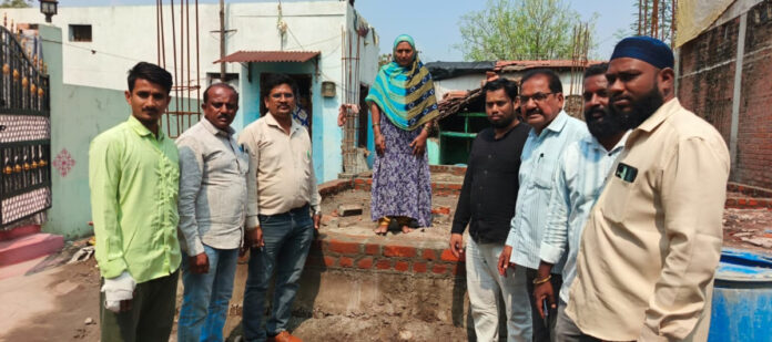 MPDO inspects construction of Indiramma's houses