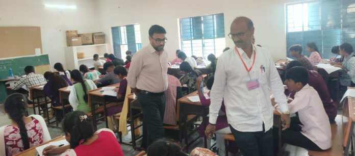 Students should take exams in a calm environment.