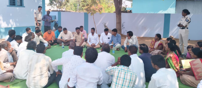 Gram Sabha chaired by Ashok Patel in Menur GP