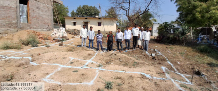 MPDO launches construction of Indiramma houses in Kattalwadi