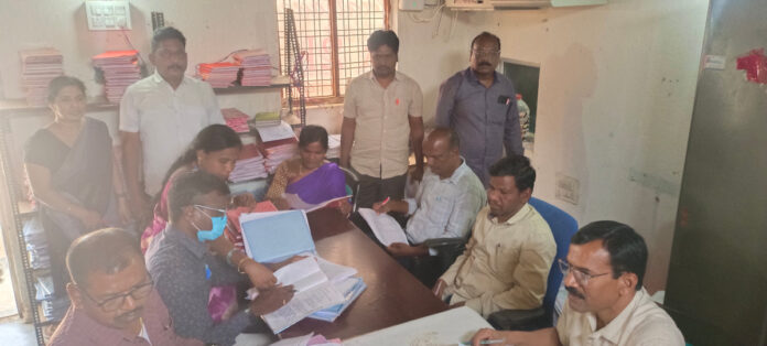 Officials examined the students' records