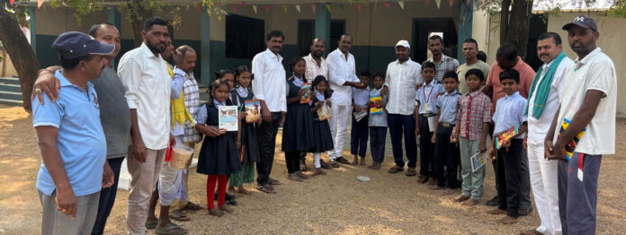 KCR's birthday.. note books distributed