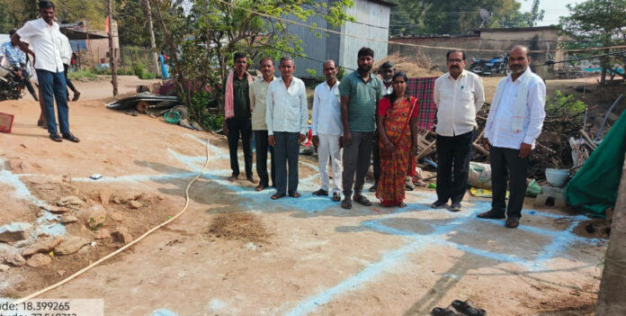 MPDO launches construction of Indiramma houses in Bijjalwadi