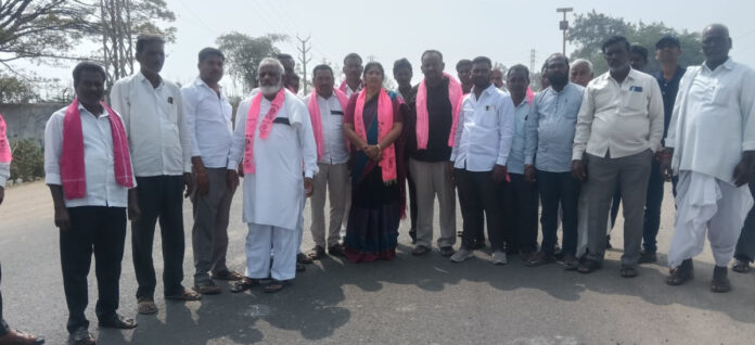 Protest under the auspices of BRS..