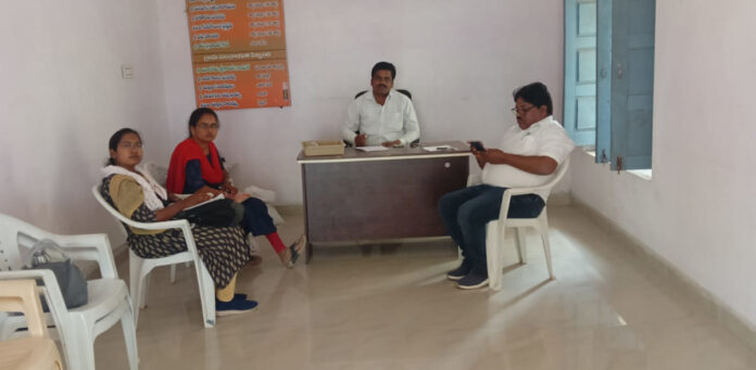 Review meeting on the construction of Indiramma houses