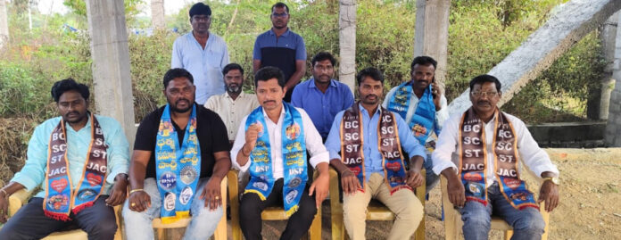 The flag of the Dharma Samaj Party flies on the land of Parakala.