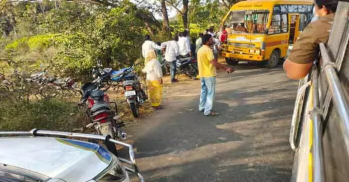 School van collides with tractor