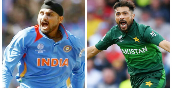 పాక్ మాజీ పేసర్ పై నిప్పులు హర్భజన్ సింగ్ ఆగ్రహం