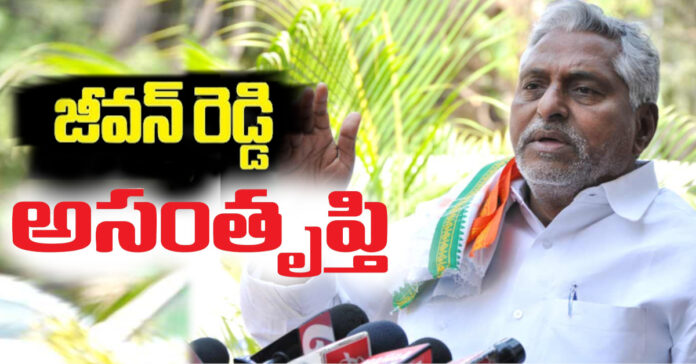 టికెట్ల కేటాయింపుపై జీవన్రెడ్డి అసంతృప్తి