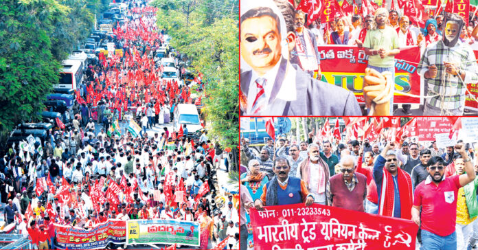 People take to the streets against the Modi government
