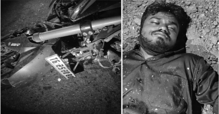 Bike hits RTC bus... Youth dies