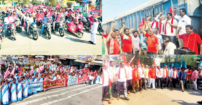 Workers who stepped on the steps