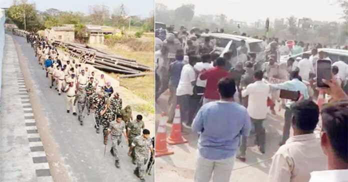 క్యాతనపల్లిలో తీవ్ర ఉద్రిక్తత..