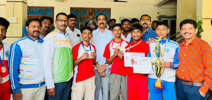 Krishnaveni students excel in CM Cup kickboxing