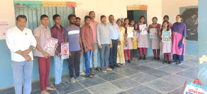 Distribution of exam pads to class 10 students